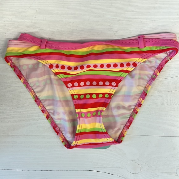 NWT Hibiscus/Dot Triangle Bikini Kids - Picture 3 of 6